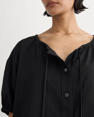 womens-gauze-button-up-black