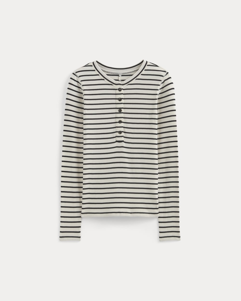 womens-luxe-rib-henley-bone-black | alt