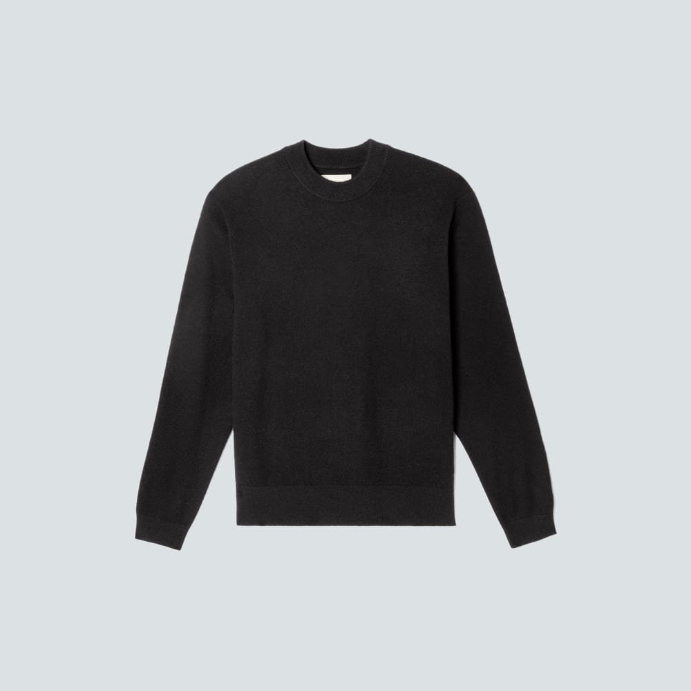 mens-merino-blend-crewneck-sweater-black | alt