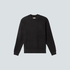 mens-merino-blend-crewneck-sweater-black | alt