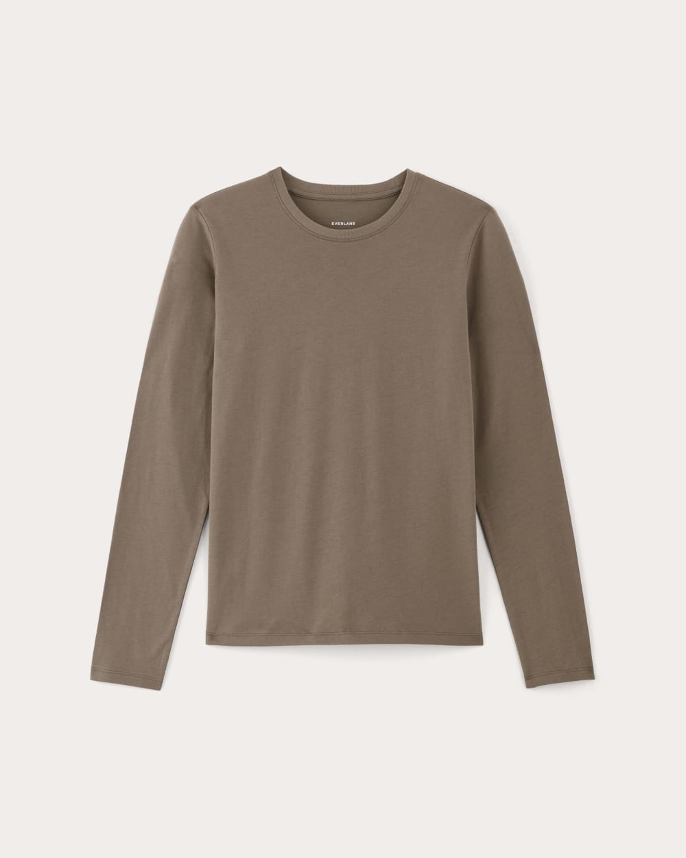 womens-essential-slim-long-sleeve-crew-clay | alt