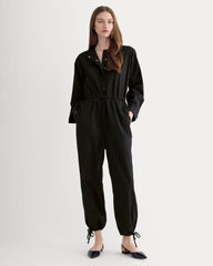 womens-utility-drawstring-jumpsuit-black | primary