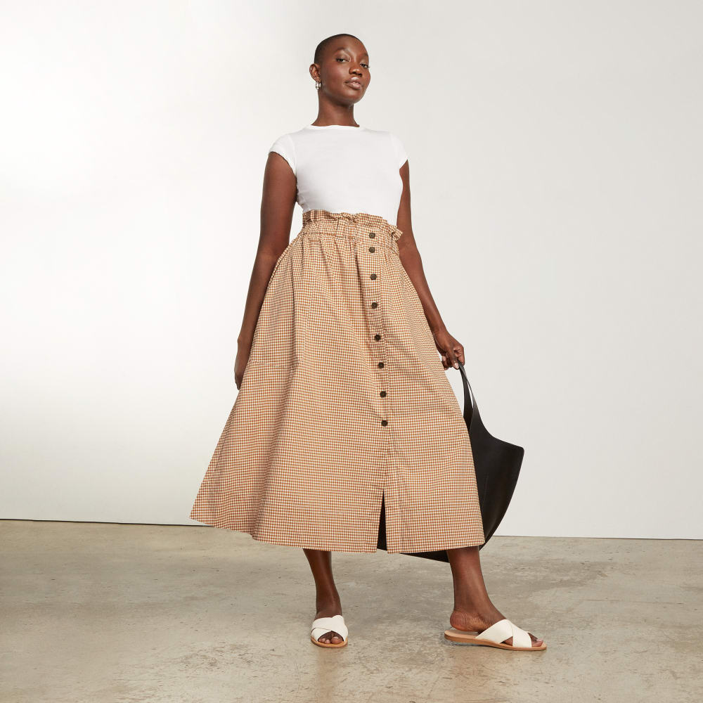 womens-easy-button-front-skirt-burnt-orange-gingham