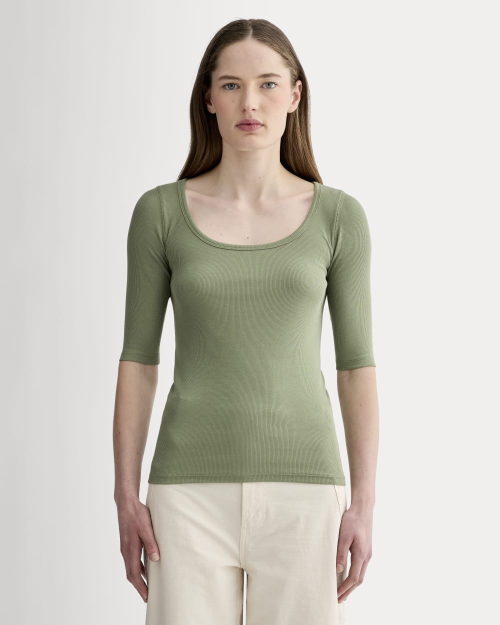 womens-supima-micro-rib-scoop-neck-sagebrush | primary