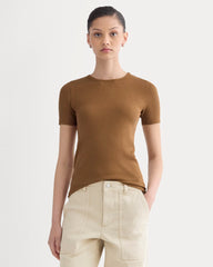 womens-supima-micro-rib-ss-crew-toffee | primary