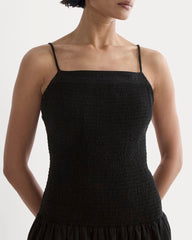womens-gauze-open-back-dress-black