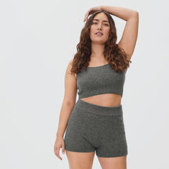 womens-cozy-stretch-short-hthr-charcoal | primary