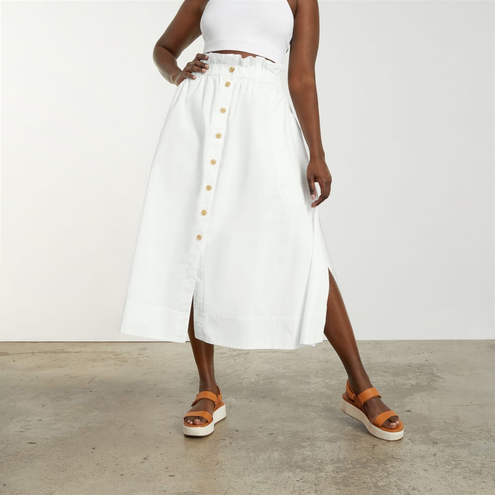 womens-easy-button-front-skirt-white | primary