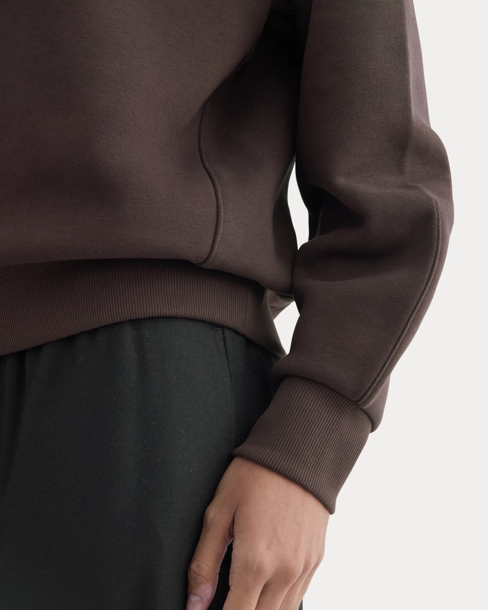 womens-fleece-raglan-crewneck-dark-chocolate