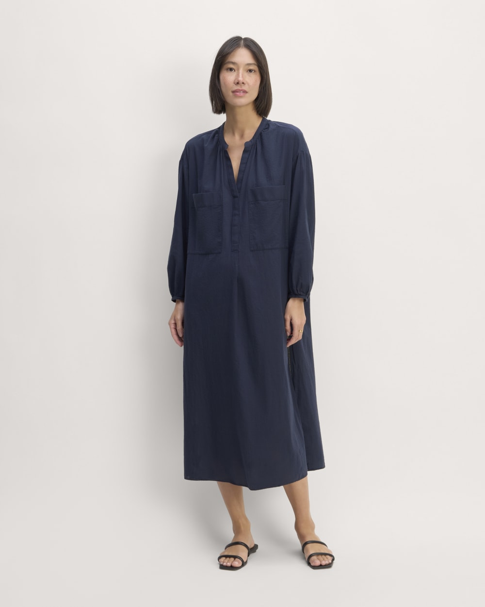 womens-gauze-caftan-dress-navy