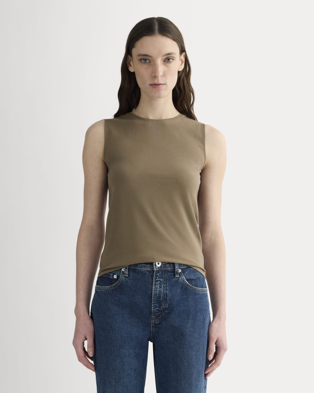 womens-form-crewneck-tank-deep-taupe | primary