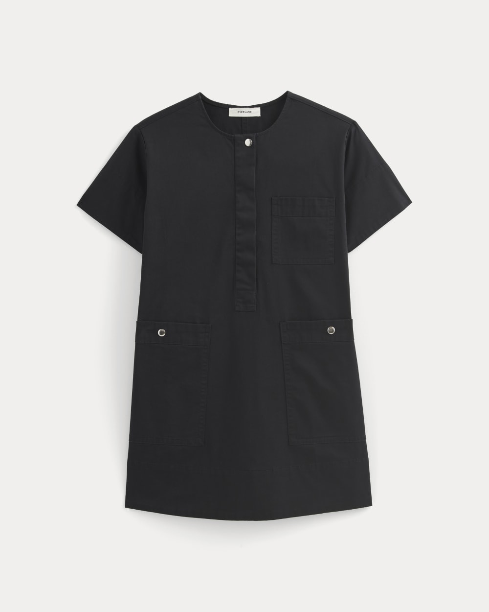 womens-safari-mini-dress-black | alt