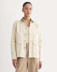 womens-denim-barn-jacket-white-cream | primary