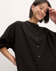 womens-gauze-oversized-shirt-black