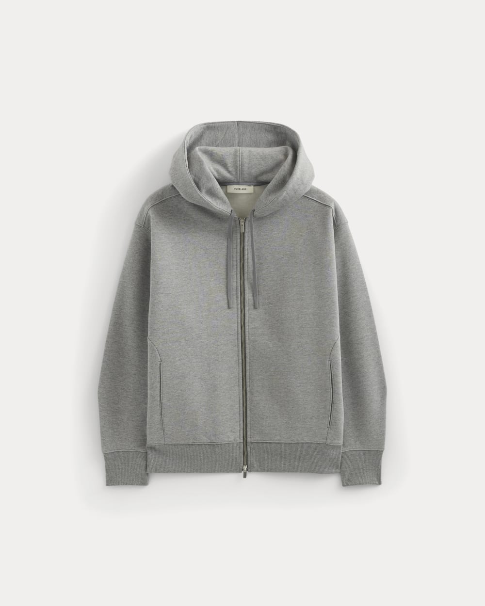 mens-luxe-fleece-fullzip-hoodie-vintage-heather-grey | alt