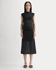 womens-lace-knit-skirt-black | primary