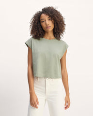 womens-organic-ctn-cropped-muscle-tee-sage-green | primary