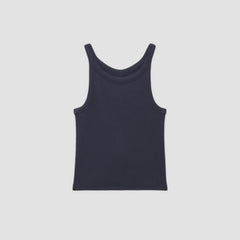 womens-cropped-supima-rib-tank-navy | alt