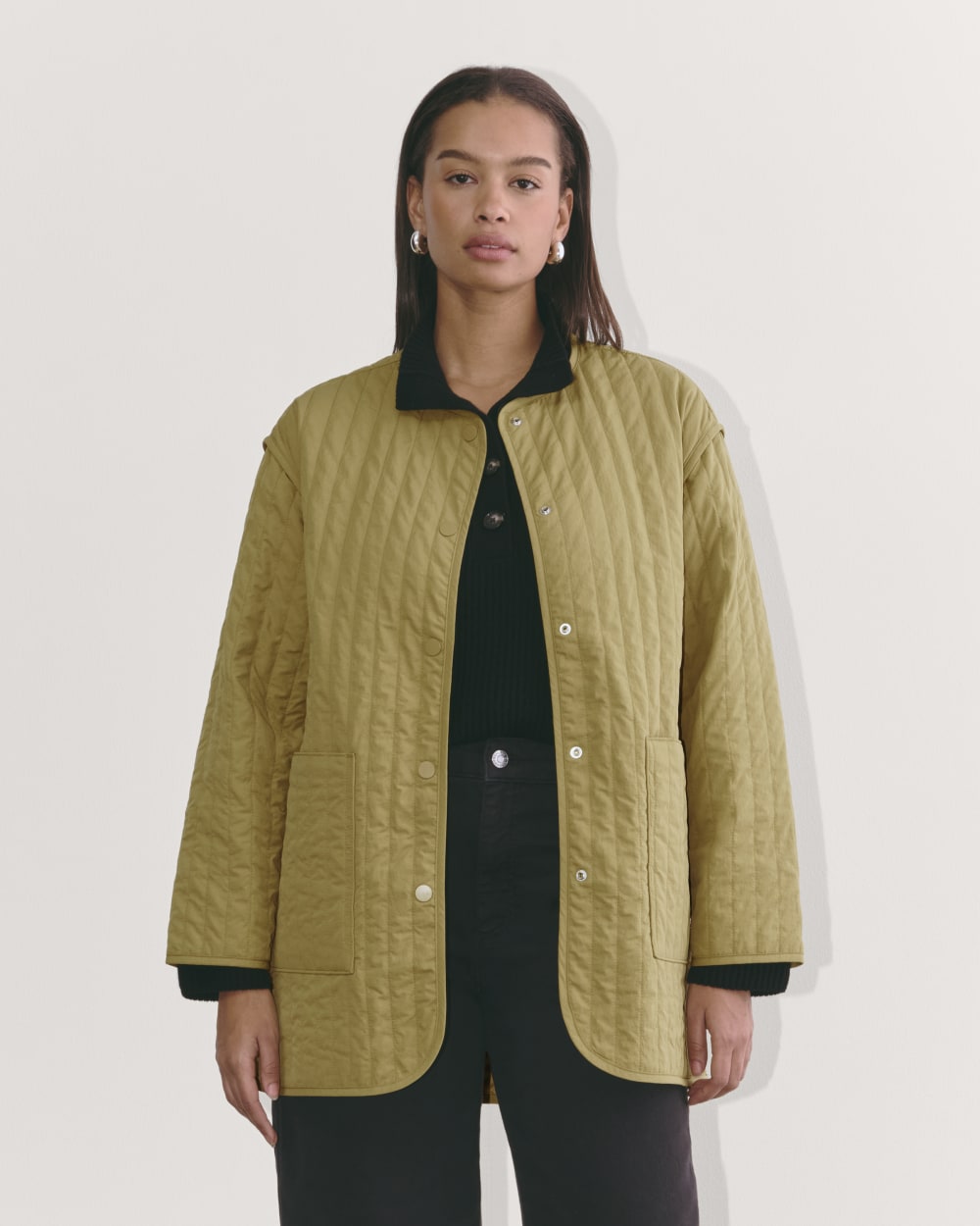 womens-renew-lightweght-midi-quilted-liner-fennel-seed | primary