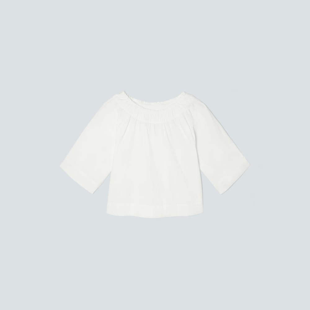 womens-seersucker-gathered-tee-white