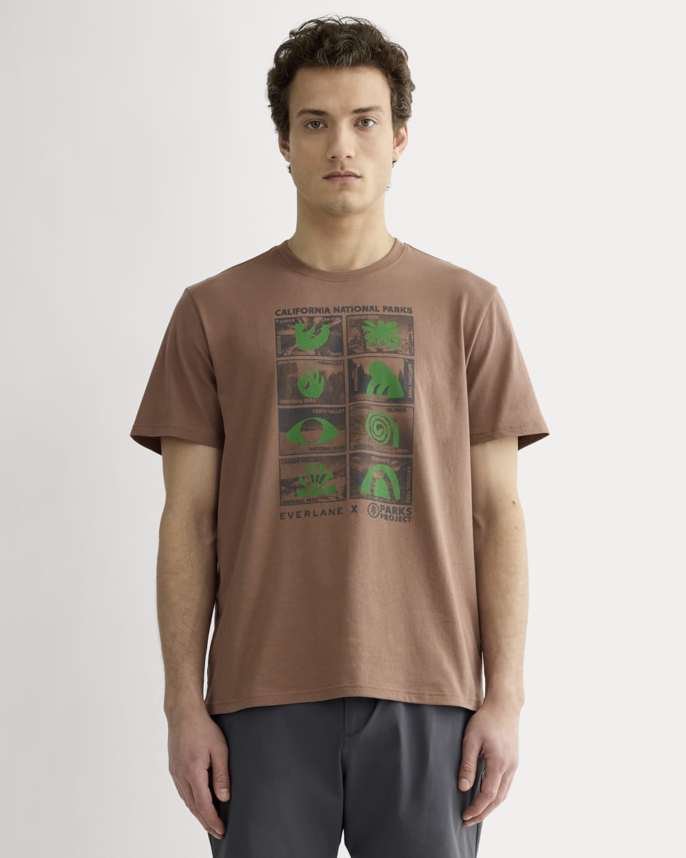 unisex-parks-cotton-crew-brown-green-iron | primary