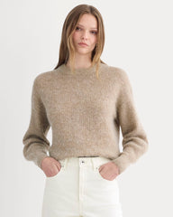 womens-alpaca-ribbed-cocoon-crew-heathered-camel | primary