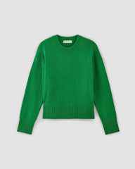 womens-organic-cotton-crew-sweater-grass-green | alt