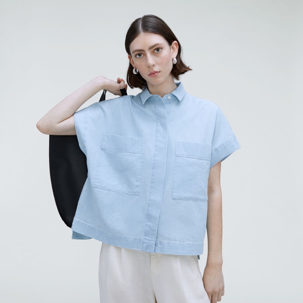 womens-rechambray-box-cut-shirt-icy-blue
