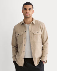 mens-heavyweight-overshirt-dark-heather-caramel | primary