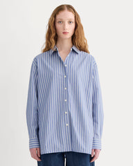 womens-boyfriend-shirt-cotton-dutch-blue-bone-stripe | primary