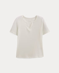 womens-shimmy-v-neck-top-bone | alt