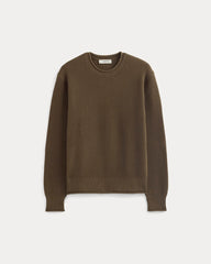 mens-waffle-rollneck-crew-cocoa | alt