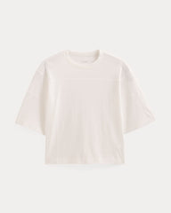 womens-oversized-varsity-tee-cotton-white | alt