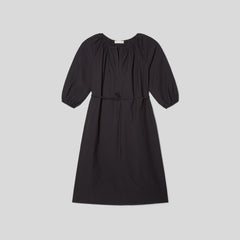 womens-raglan-sleeve-poplin-dress-black | alt