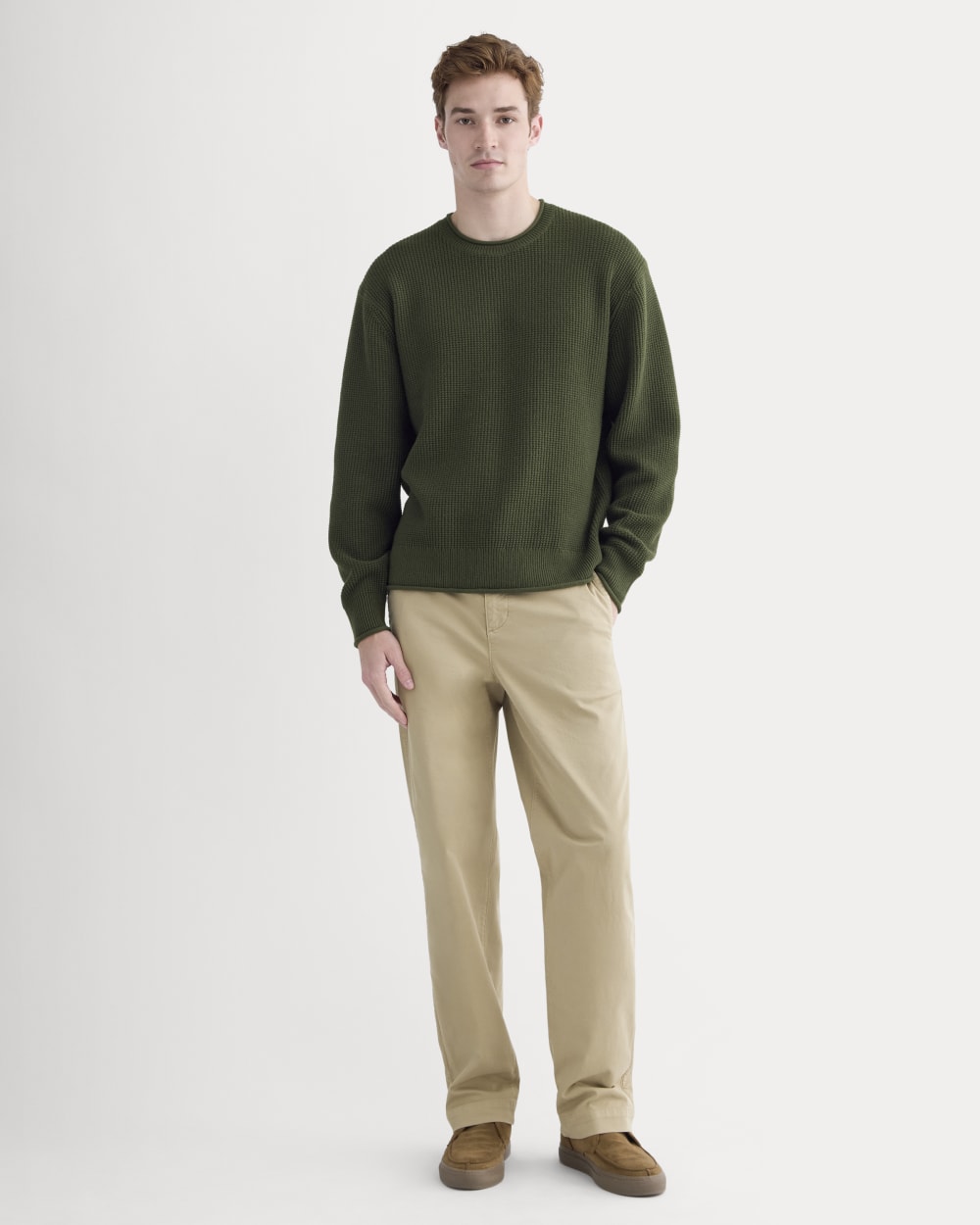 mens-waffle-rollneck-crew-dark-green