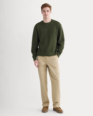 mens-waffle-rollneck-crew-dark-green