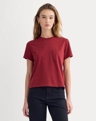 womens-organic-cotton-box-cut-pocket-tee-merlot | primary