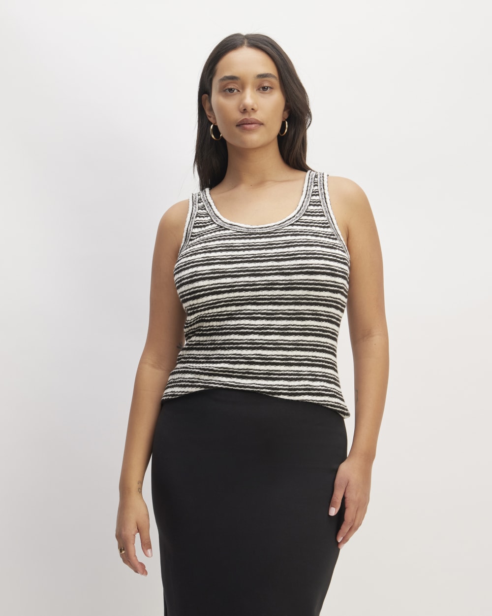 womens-rib-knit-organic-cotton-tank-bone-black | primary