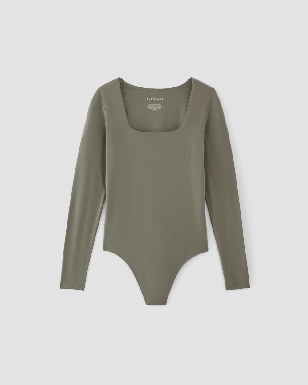 womens-long-sleeve-square-bodysuit-thong-dark-sage | alt