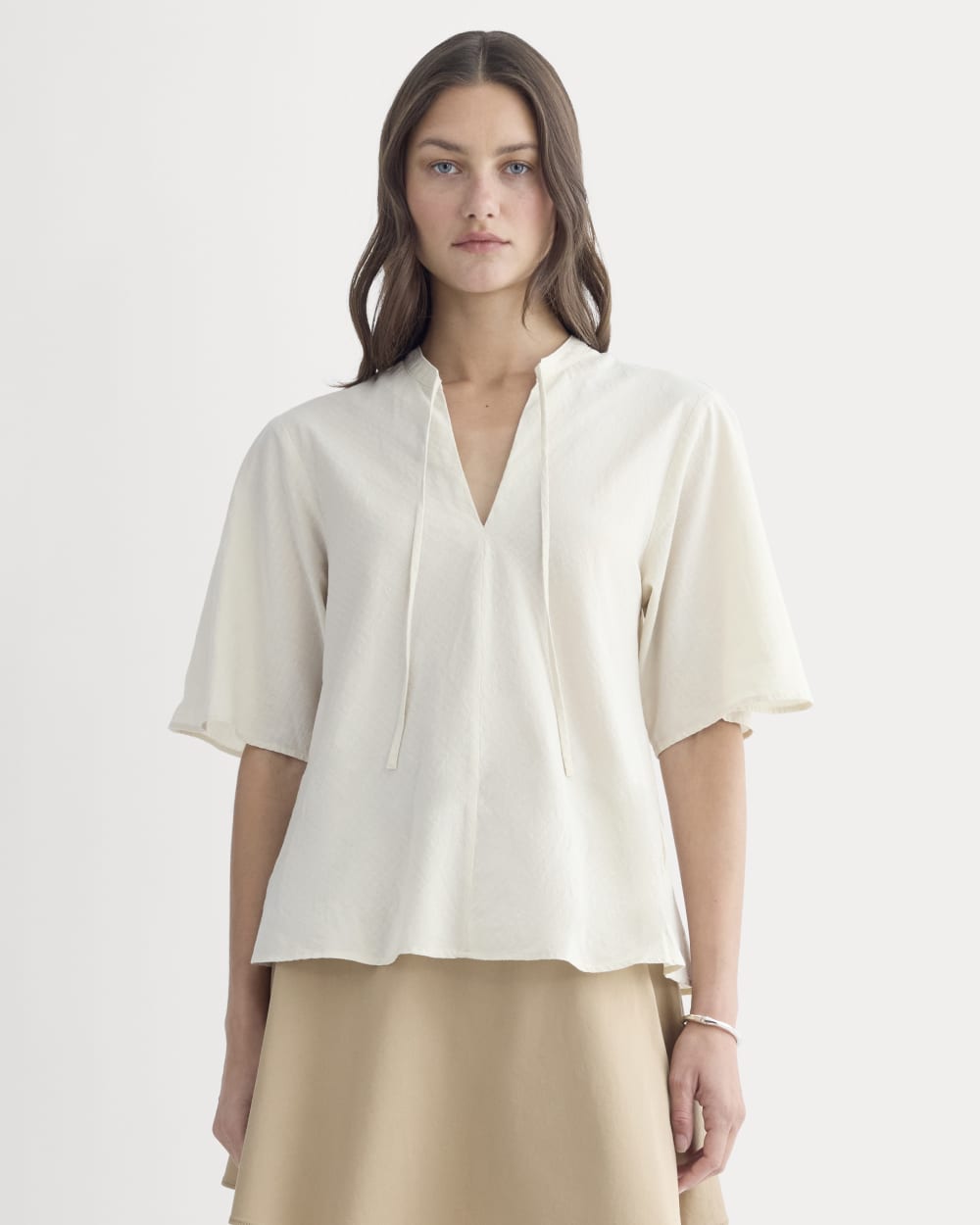 womens-gauze-tie-front-shirt-birch | primary