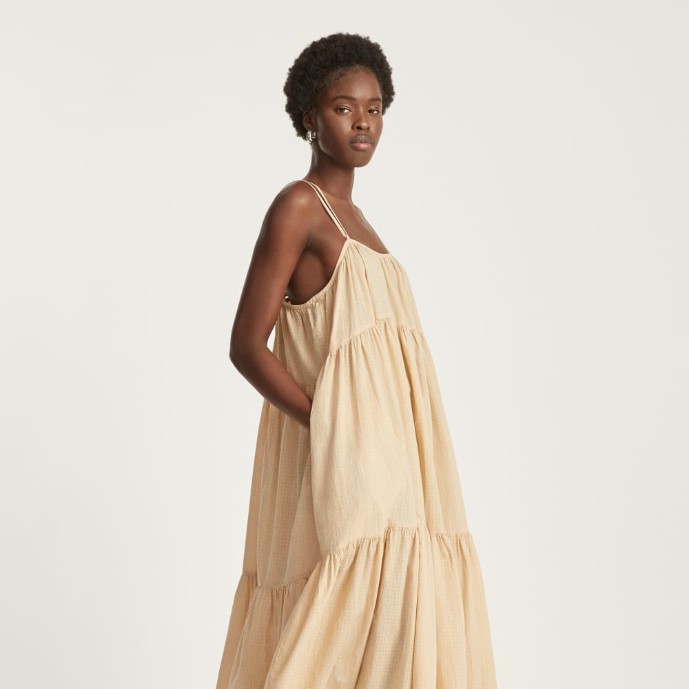 womens-billow-tiered-maxi-dress-plaid-orange-seafoam