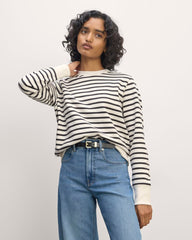 womens-french-terry-relaxed-crewneck-bone-black | primary