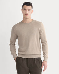 mens-no-sweat-cotton-sweater-heather-oatmeal | primary
