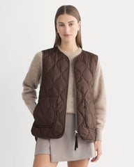 womens-renew-quilted-vest-coffee-bean | primary