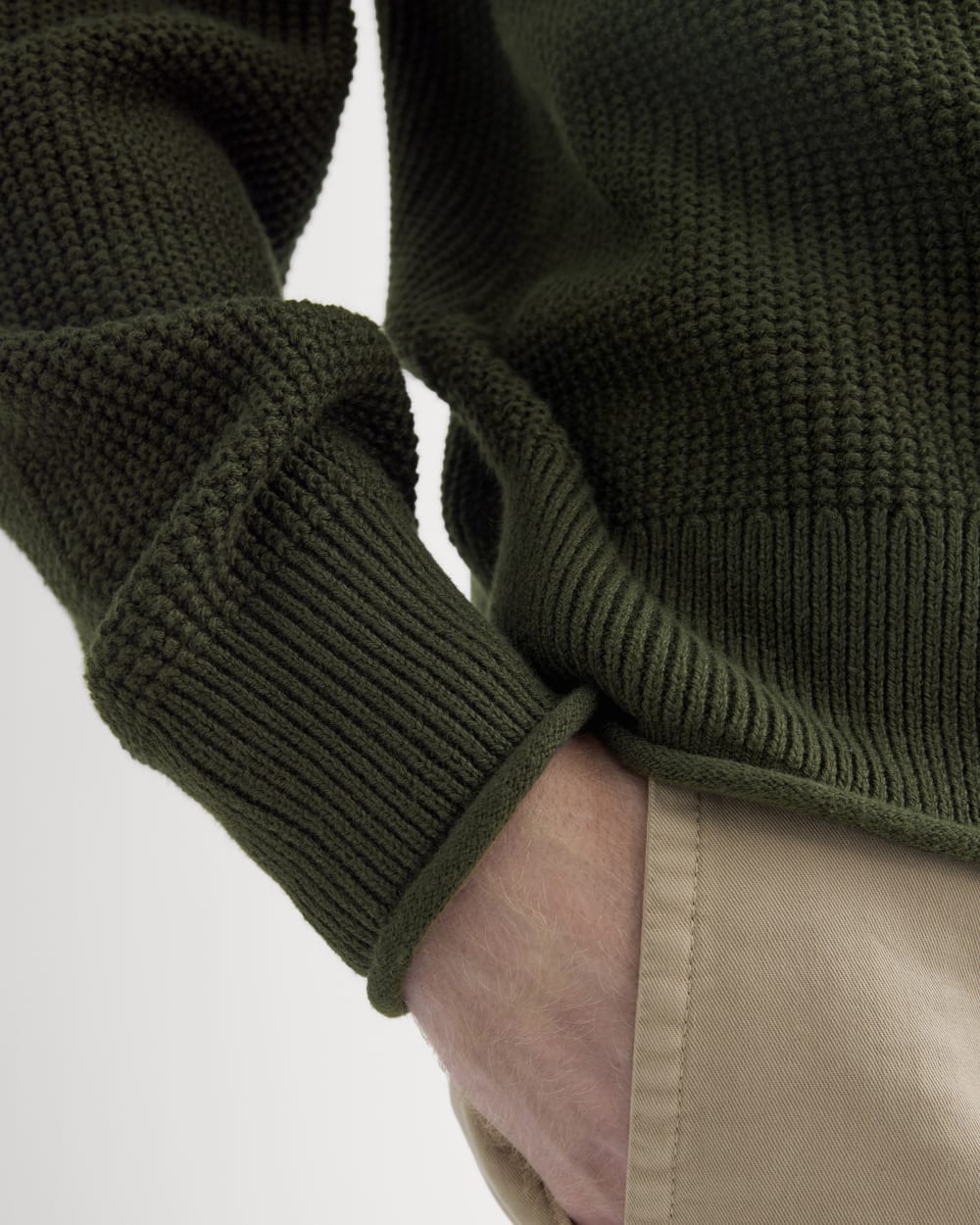 mens-waffle-rollneck-crew-dark-green