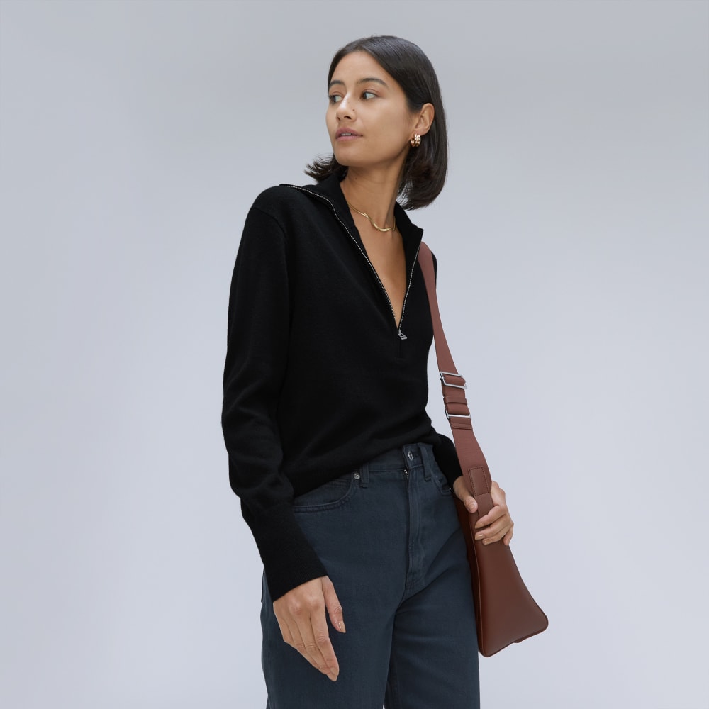 womens-luxe-merino-half-zip-sweater-black