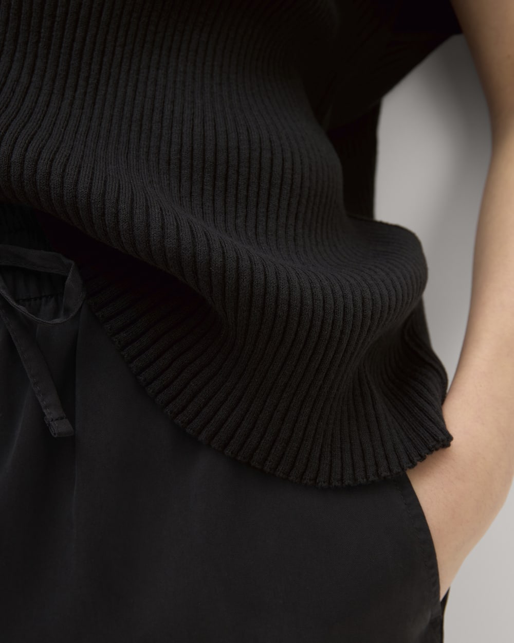 womens-cotton-knit-caftan-top-black