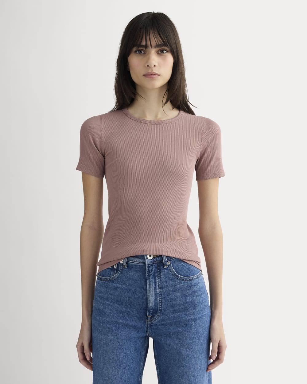 womens-luxe-supima-micro-rib-ss-crew-rose-dusk | primary