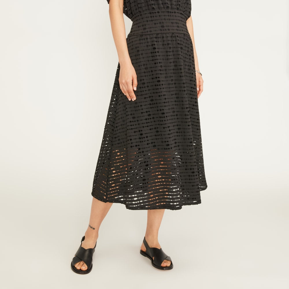 womens-perforated-eyelet-a-line-dress-black