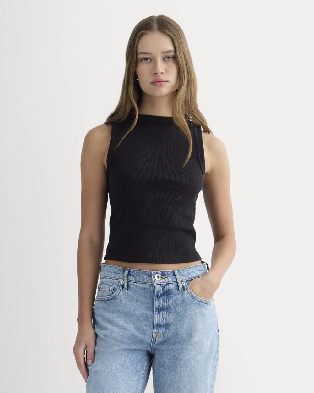 womens-selfie-boatneck-tank-black | primary